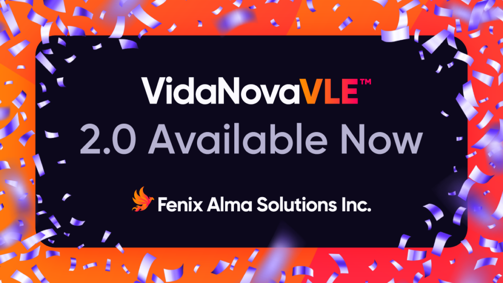 VidaNovaVLE™ 2.0 launch announcement graphic